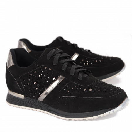 Pantofi Sport Taniya Cod 445 Negri - Pantofi sport din piele ecologică întoarsă
Model cu ștrasuri
Foarte comfortabili - Deppo.ro