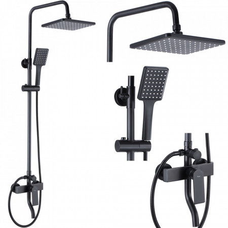 Set de dus Deppo HASS Black