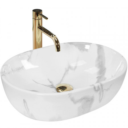 Lavoar pentru blat Amelia Marmo Shiny 48x34x13 cm