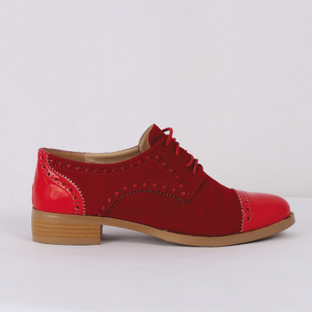 Pantofi din piele ecologică cod TN204-5 Roși