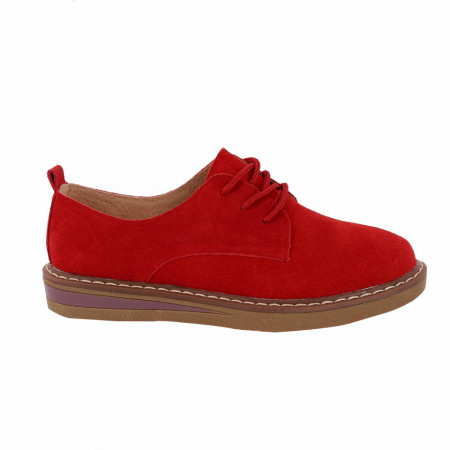 Pantofi din piele naturală cod 65521 Roși