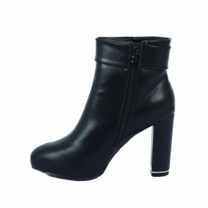 Botine cod 270599 Negre - Botine din piele ecologică cu toc înalt - Deppo.ro