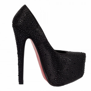 Pantofi cu toc cod RZ39 Negri - Pantofi cu toc și platformă foarte înalte pentru dame care vă pot completa o ținută fresh în acest sezon. Incalțî-te cu această pereche de pantofi la modă și asorteaz-o cu pantalonii sau fusta preferată pentru a creea o ținută deosebită. - Deppo.ro
