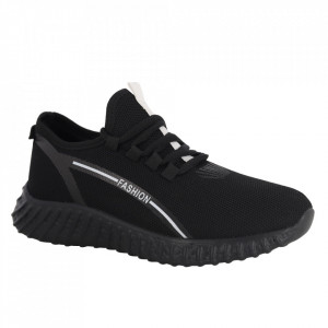 Pantofi sport pentru bărbați cod K15 Black/White
