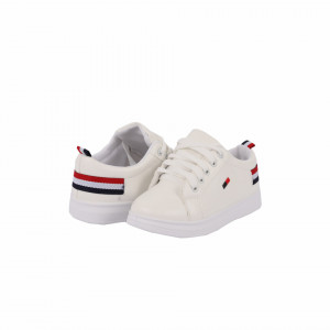 Pantofi sport Zoey Albi - Pantofi sport negrii din material textil si un calapod comod - Deppo.ro