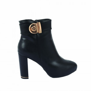 Botine cod 270599 Negre - Botine din piele ecologică cu toc înalt - Deppo.ro