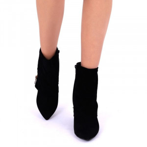 Botine Zip Negre - Cumpără îmbrăcăminte și încălțăminte de calitate cu un stil aparte mereu în ton cu moda, prețuri accesibile și reduceri reale, transport în toată țara cu plata la ramburs - Deppo.ro
