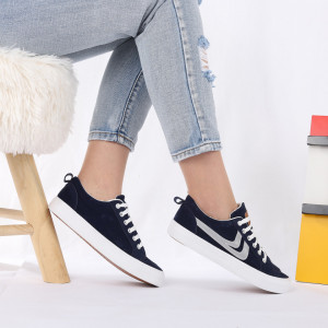 Pantofi Sport Ellen Navy - Pantofi sport pentru dame foarte comodă și ușoară
-piele ecologică întoarsă cu închidere prin șiret - Deppo.ro