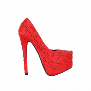 Pantofi cu toc cod RZ39 Roși - Pantofi cu toc și platformă foarte înalte pentru dame care vă pot completa o ținută fresh în acest sezon. Incalțî-te cu această pereche de pantofi la modă și asorteaz-o cu pantalonii sau fusta preferată pentru a creea o ținută deosebită. - Deppo.ro