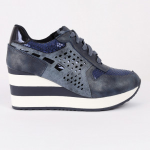 Pantofi Sport Amy Cod 455 - Pantofi sport din piele ecologică întoarsă cu platformă
Model cu paiete
Foarte comfortabili - Deppo.ro