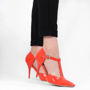 Pantofi cu toc pentru dame cod ZR212 Orange - Pantofi cu toc pentru dame din piele ecologică lăcuită
Conferă lejeritate și eleganță - Deppo.ro