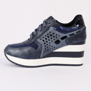 Pantofi Sport Amy Cod 455 - Pantofi sport din piele ecologică întoarsă cu platformă
Model cu paiete
Foarte comfortabili - Deppo.ro