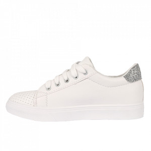 Pantofi Sport pentru dame cod 905 White/Silver - Pantofi sport din piele ecologică pentru dame
Model cu sclipici
Închidere prin șiret - Deppo.ro