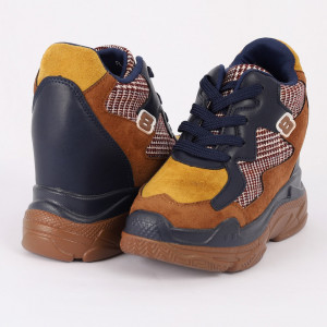 Pantofi Sport pentru dame Cod FR-8081 Navy Camel - Pantofi sport cu platformă pentru dame
Foarte comfortabili - Deppo.ro
