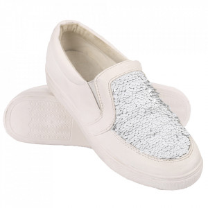 Pantofi Sport pentru dame cod RW705 White - Pantofi sport din piele ecologică pentru dame
Model cu paiete - Deppo.ro