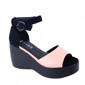 Sandale pentru dame cod X01 Pink/Black