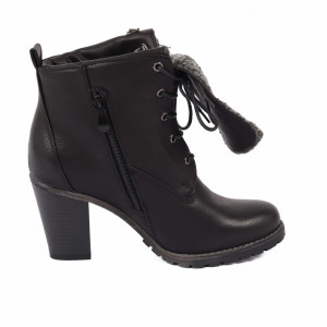 Botine cod 1X852 Negre - Botine din piele ecologică cu toc înalt - Deppo.ro