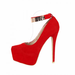 Pantofi cu toc cod 842 Roși - Pantofi cu toc și platformă foarte înalte pentru dame care vă pot completa o ținută fresh în acest sezon. Incalțî-te cu această pereche de pantofi la modă și asorteaz-o cu pantalonii sau fusta preferată pentru a creea o ținută deosebită. - Deppo.ro