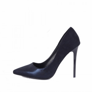 Pantofi cu toc cod 982735 Navy - Pantofi cu vârf ascuţit şi toc subţire din piele ecologică, foarte confortabili cu un calapod comod - Deppo.ro