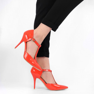 Pantofi cu toc pentru dame cod ZR212 Orange - Pantofi cu toc pentru dame din piele ecologică lăcuită
Conferă lejeritate și eleganță - Deppo.ro