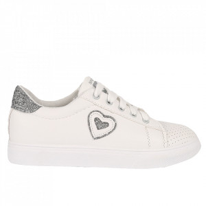 Pantofi Sport pentru dame cod 905 White/Silver - Pantofi sport din piele ecologică pentru dame
Model cu sclipici
Închidere prin șiret - Deppo.ro