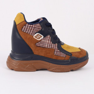 Pantofi Sport pentru dame Cod FR-8081 Navy Camel - Pantofi sport cu platformă pentru dame
Foarte comfortabili - Deppo.ro