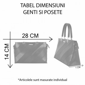 Poșetă tip plic Alondra - Poșetă tip plic din piele ecologică , simplă și elegantă!
Nuanțele culorilor produselor pot să difere ușor, ca urmare a procesului de execuție al fotografiilor sau a setărilor monitorului tău - Deppo.ro