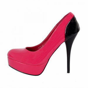Pantofi cu toc cod Y983 Fuchsia - Pantofi cu toc și platformă foarte înalte pentru dame care vă pot completa o ținută fresh în acest sezon. Incalțî-te cu această pereche de pantofi la modă și asorteaz-o cu pantalonii sau fusta preferată pentru a creea o ținută deosebită. - Deppo.ro