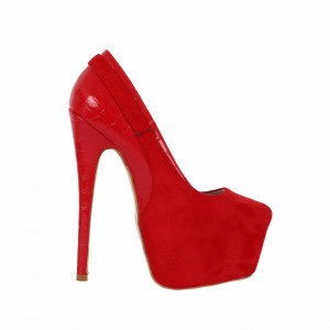 Pantofi cu toc cod YC806717 Roși - Pantofi cu toc și platformă foarte înalte pentru dame care vă pot completa o ținută fresh în acest sezon. Incalțî-te cu această pereche de pantofi la modă și asorteaz-o cu pantalonii sau fusta preferată pentru a creea o ținută deosebită. - Deppo.ro