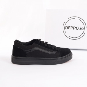 Pantofi Sport Melany Black - Pantofi sport pentru dame cu talpă înaltă din spumă foarte comodă și ușoară
-piele ecologică întoarsă cu închidere prin șiret - Deppo.ro