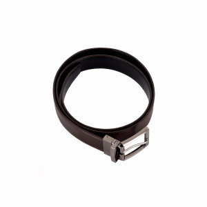 Curea din piele naturală Loran Brown - Curea din piele naturală cu două fețe, un accesoriu elegant pentru domni care se îmbină perfect cu o ținută atât casual cât și elegantă - Deppo.ro