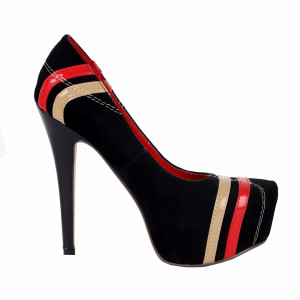 Pantofi cu toc cod BL14784 Negri - Pantofi cu toc și platformă foarte înalte pentru dame care vă pot completa o ținută fresh în acest sezon. Incalțî-te cu această pereche de pantofi la modă și asorteaz-o cu pantalonii sau fusta preferată pentru a creea o ținută deosebită. - Deppo.ro