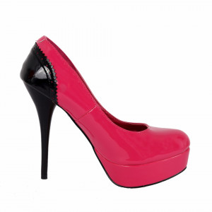 Pantofi cu toc cod Y983 Fuchsia - Pantofi cu toc și platformă foarte înalte pentru dame care vă pot completa o ținută fresh în acest sezon. Incalțî-te cu această pereche de pantofi la modă și asorteaz-o cu pantalonii sau fusta preferată pentru a creea o ținută deosebită. - Deppo.ro