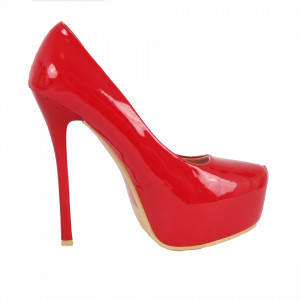Pantofi cu toc cod 46OLG104 Roși - Pantofi cu toc și platformă foarte înalte pentru dame care vă pot completa o ținută fresh în acest sezon. Incalțî-te cu această pereche de pantofi la modă și asorteaz-o cu pantalonii sau fusta preferată pentru a creea o ținută deosebită. - Deppo.ro