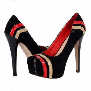 Pantofi cu toc cod BL14784 Negri - Pantofi cu toc și platformă foarte înalte pentru dame care vă pot completa o ținută fresh în acest sezon. Incalțî-te cu această pereche de pantofi la modă și asorteaz-o cu pantalonii sau fusta preferată pentru a creea o ținută deosebită. - Deppo.ro