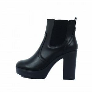 Botine cod A89606 Negre - Botine din piele ecologică cu toc înalt - Deppo.ro