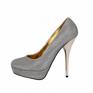 Pantofi cu toc cod B2386 Arginti - Pantofi cu toc și platformă pentru dame care vă pot completa o ținută fresh în acest sezon. Incalță-te cu această pereche de pantofi la modă și asorteaz-o cu pantalonii sau fusta preferată pentru a creea o ținută deosebită. - Deppo.ro
