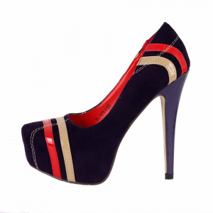 Pantofi cu toc cod BL14784 Navy - Pantofi cu toc și platformă foarte înalte pentru dame care vă pot completa o ținută fresh în acest sezon. Incalțî-te cu această pereche de pantofi la modă și asorteaz-o cu pantalonii sau fusta preferată pentru a creea o ținută deosebită. - Deppo.ro