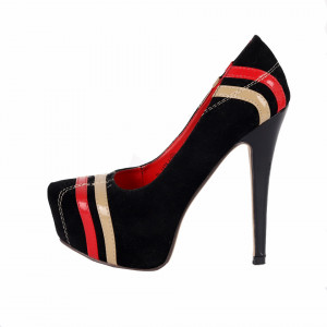 Pantofi cu toc cod BL14784 Negri - Pantofi cu toc și platformă foarte înalte pentru dame care vă pot completa o ținută fresh în acest sezon. Incalțî-te cu această pereche de pantofi la modă și asorteaz-o cu pantalonii sau fusta preferată pentru a creea o ținută deosebită. - Deppo.ro