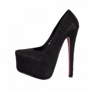 Pantofi cu toc cod RZ39 Negri - Pantofi cu toc și platformă foarte înalte pentru dame care vă pot completa o ținută fresh în acest sezon. Incalțî-te cu această pereche de pantofi la modă și asorteaz-o cu pantalonii sau fusta preferată pentru a creea o ținută deosebită. - Deppo.ro