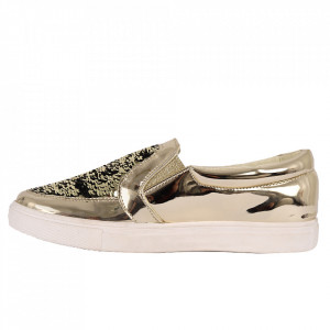 Pantofi Sport pentru dame cod RW705 Gold - Pantofi sport din piele ecologică pentru dame
Model cu paiete - Deppo.ro