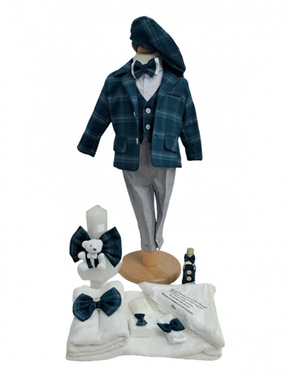 Set Botez Baiat Costum, Trusou si Lumanare