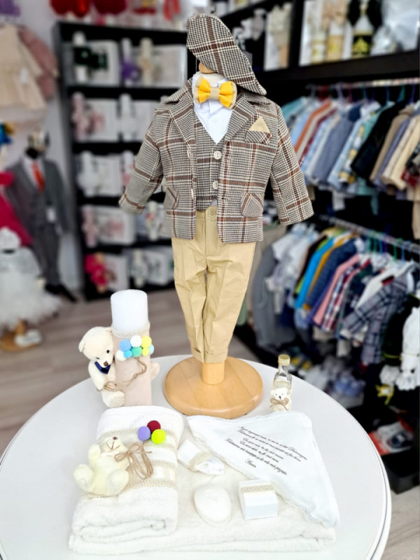 Set Botez Baiat Costum, Trusou si Lumanare
