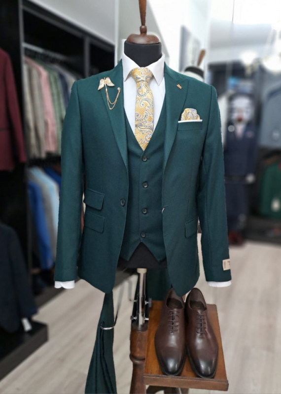 Costum Barbati Slim Fit Cu Vesta