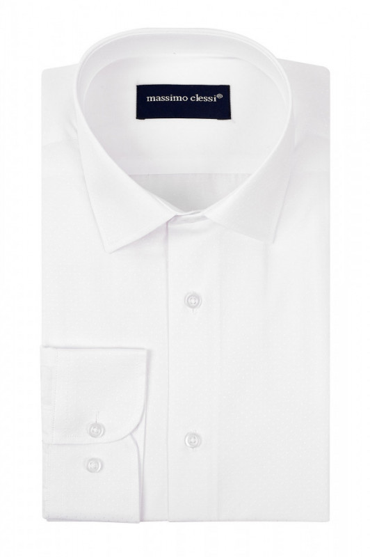 Camasa Slim Fit Alba Texturata