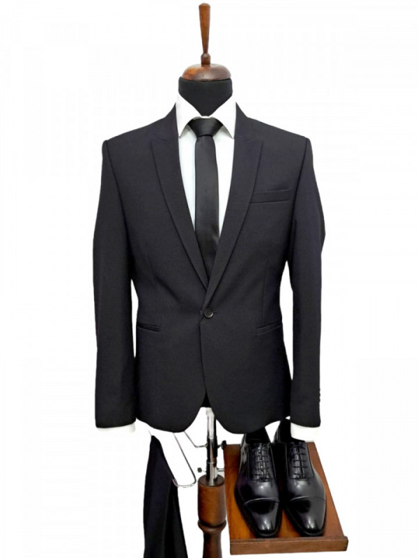 Costum Barbati Slim Negru