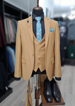 Costum Barbati Slim Fit Cu Vesta