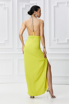 Rochie BBY Lunga Eleganta Lime