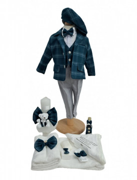 Set Botez Baiat Costum, Trusou si Lumanare