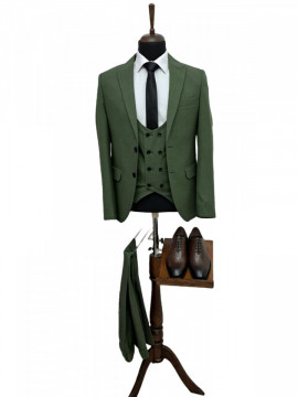 Costum Barbati Skinny Fit Verde